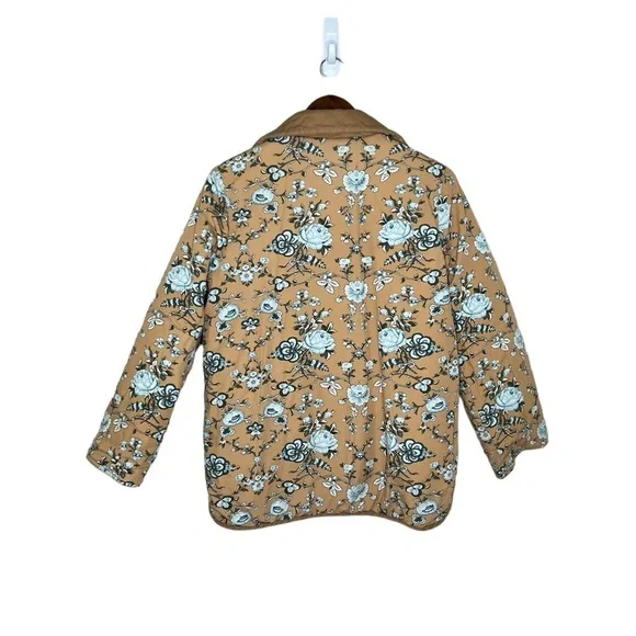 Denim & Co. Women’s Reversible Quilted Stitched Floral Jacket - Picture 7 of 13